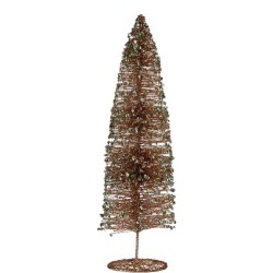 Weihnachtsbaum Pailletten champagne 10 x 40 x 10 cm (6 Stück)