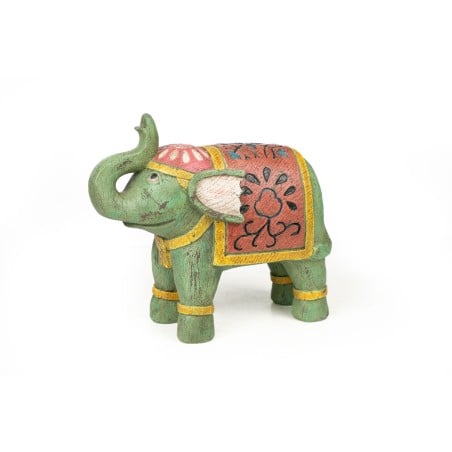 Deko-Figur Romimex Bunt Harz Elefant 11 x 23 x 25 cm