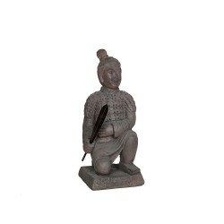 Figurine Décorative Romimex Marron Résine Guerrier 25 x 56 x 23 cm