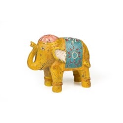 Deko-Figur Romimex Bunt Harz Elefant 22 x 18 x 10 cm