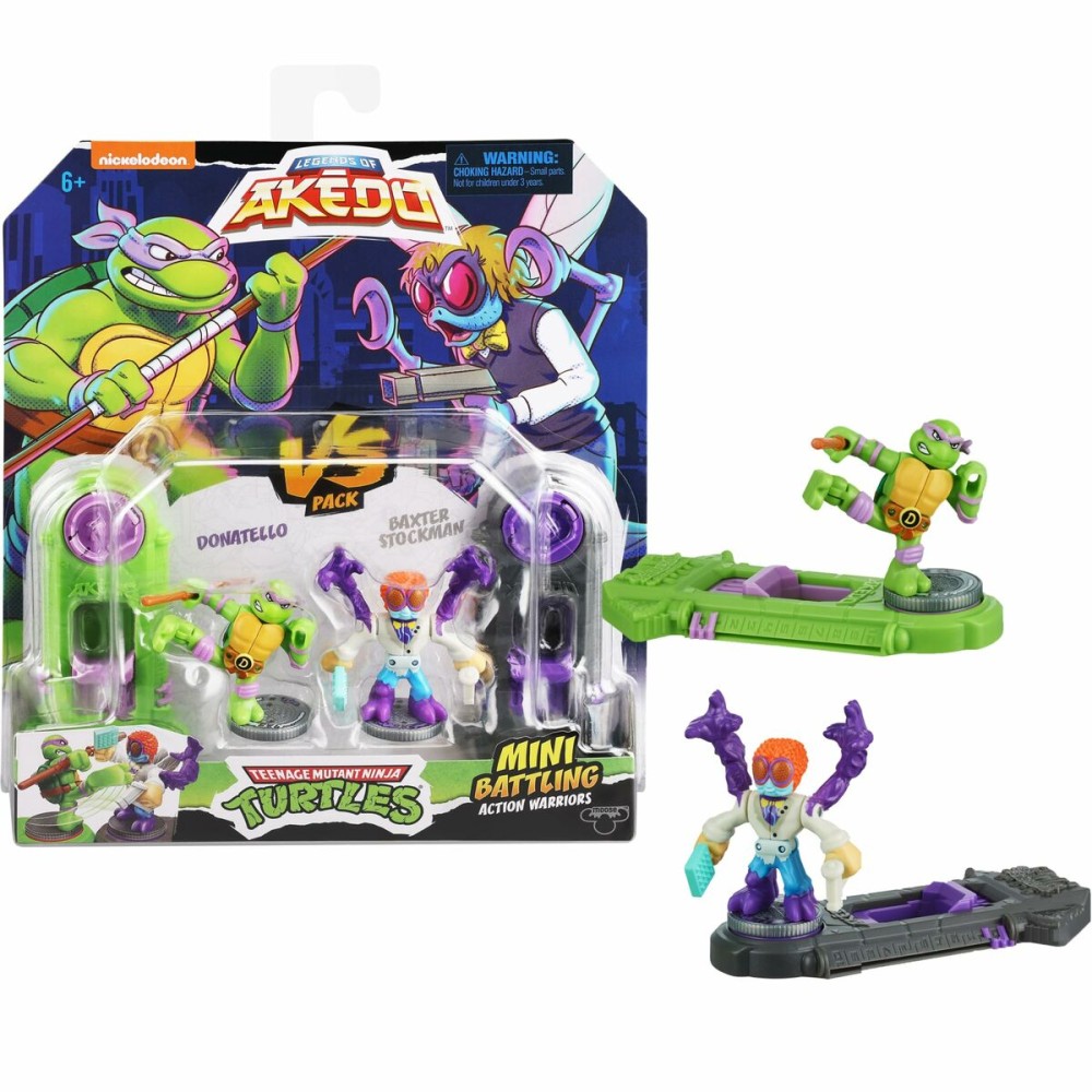 Kampffiguren Teenage Mutant Ninja Turtles Legends of Akedo: Donatello vs Baxter Stockman