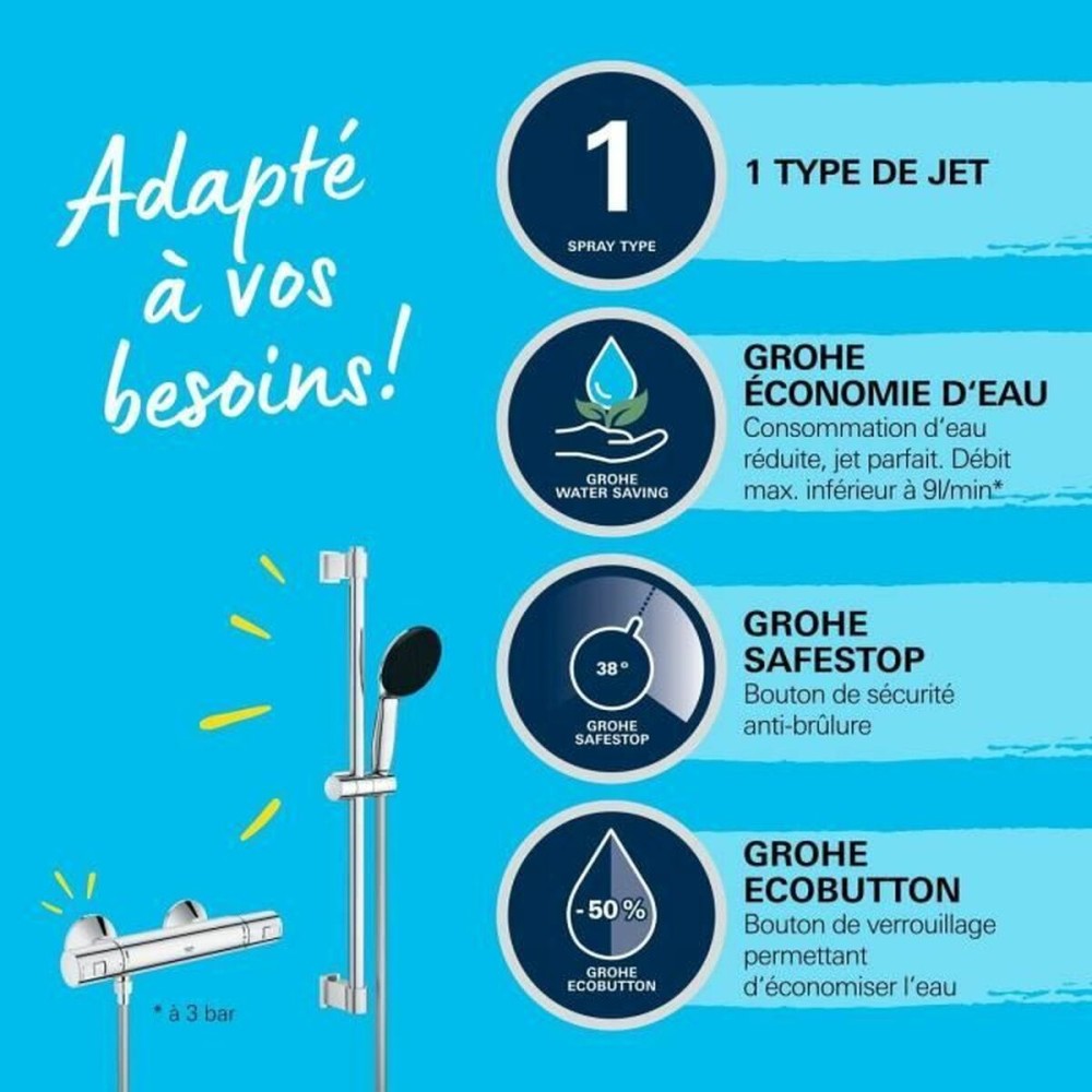 Colonne de douche Grohe Precision Start Plastique