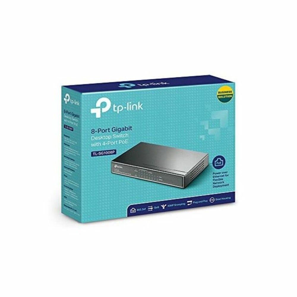 Commutateur Réseau de Bureau TP-Link NSWSSO0118 8P Gigabit 4xPoE