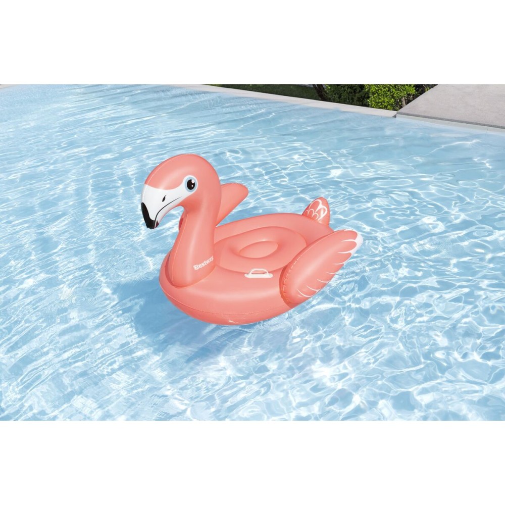 Bestway Inflatable Flamingo with Handles 138x107 cm +3 Years Beach & Pool 41525
