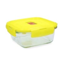 Lunchbox hermetisch Luminarc Pure Box Holy Gelb Glas karriert 1,22 L (6 Stück)