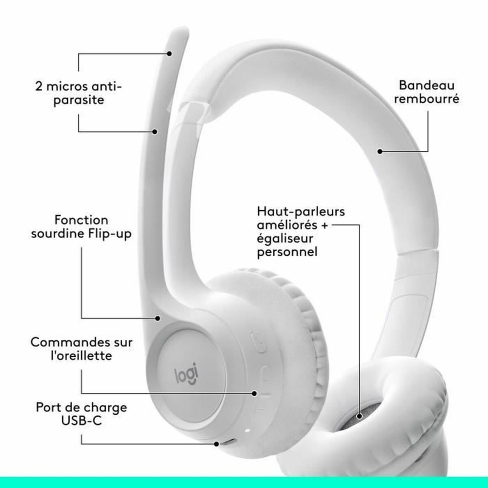 Casque Logitech 981-001417 Blanc