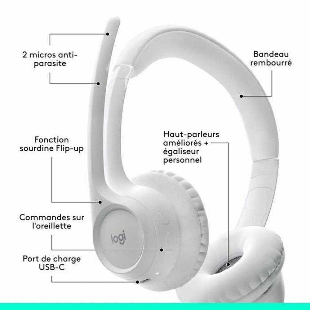 Headphones Logitech 981-001417 White