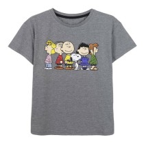 Women’s Short Sleeve T-Shirt Snoopy Grey Dark grey