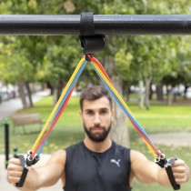 Set of Resistance Bands with Accessories and Exercise Guide Rebainer InnovaGoods 5 Units