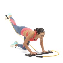 Planche de Pompes Push-Up avec Bandes de Résistance et Guide d'exercices Pulsher InnovaGoods