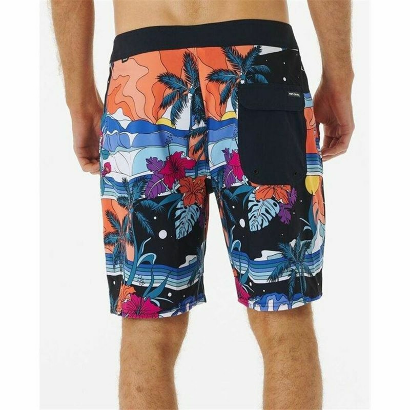 Herren Badehose Rip Curl Mirage Postcards Schwarz