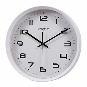 Wall Clock Timemark White 30 x 30 cm