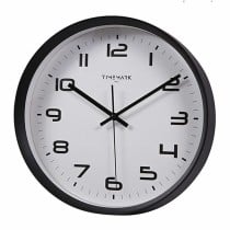 Wall Clock Timemark Black 30 x 30 cm