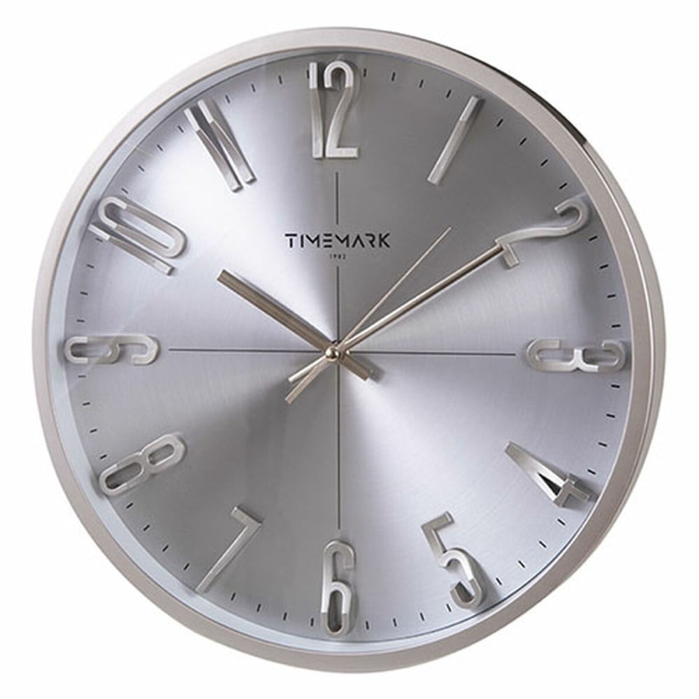 Horloge Murale Timemark Argenté Ø 34 cm