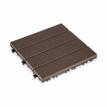 Interlocking Floor Tile Ibergarden SM-AP-ALCF Brown Polyethylene Composite 30 x 2,6 x 30 cm (6 Units)