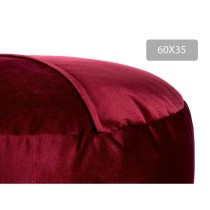 Pouf Velours Bordeaux 60 x 39 x 60 cm (2 Unités)