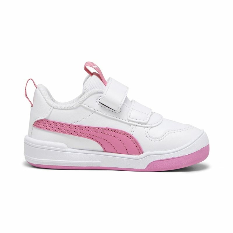 Chaussures de Sport pour Enfants Puma Multiflex Sl V Blanc Rose