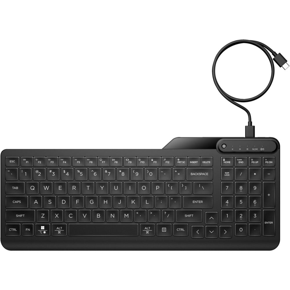 Tastatur mit Maus HP 405 Schwarz Qwerty US