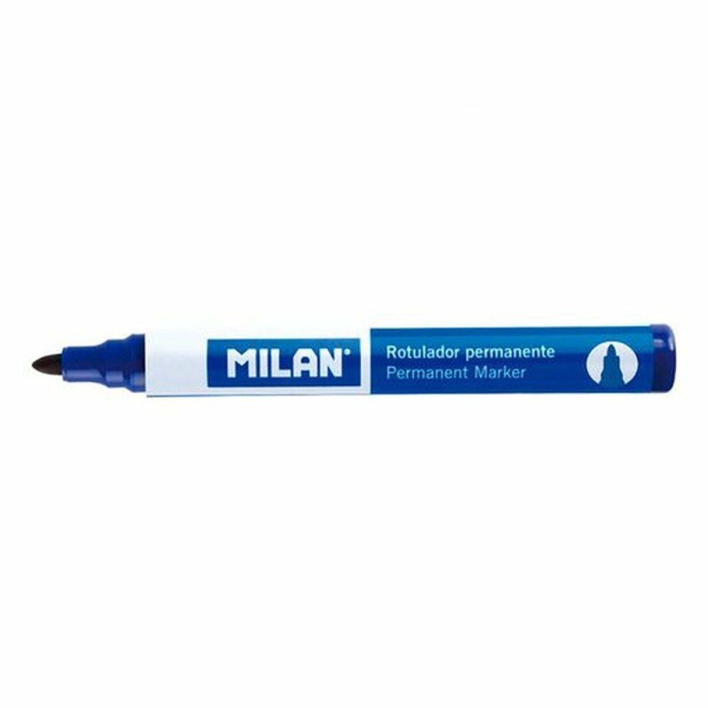 Permanent marker Milan Blue 4 mm (12 Units)