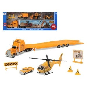 Playset Super Container Construction 39 x 14 cm Pkw-Transporter Lkw