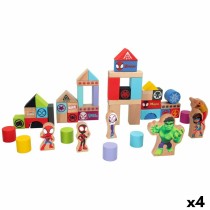 Playset Spidey Amazing Friends 50 Pièces 4 Unités 8 x 9,5 x 1,5 cm