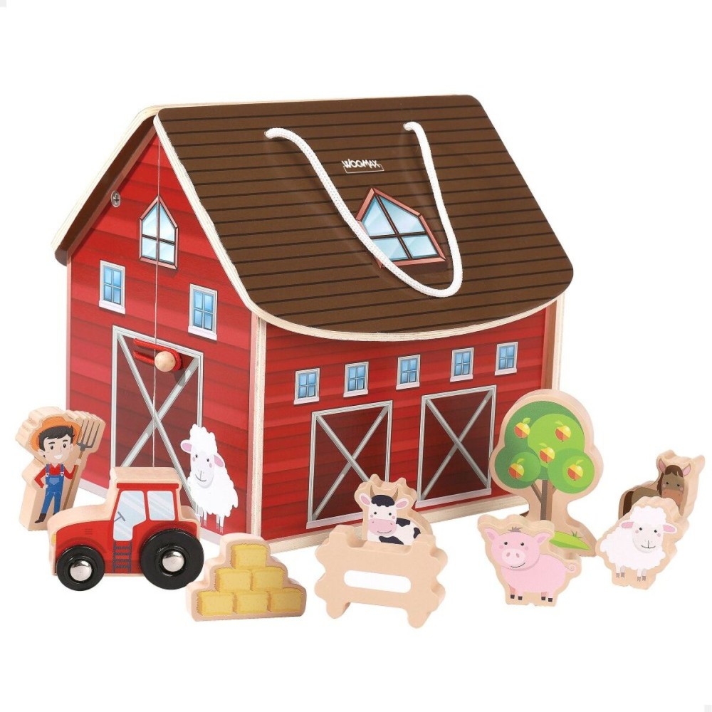 Playset Woomax Ferme 9 Pièces 4 Unités 19 x 18 x 19 cm