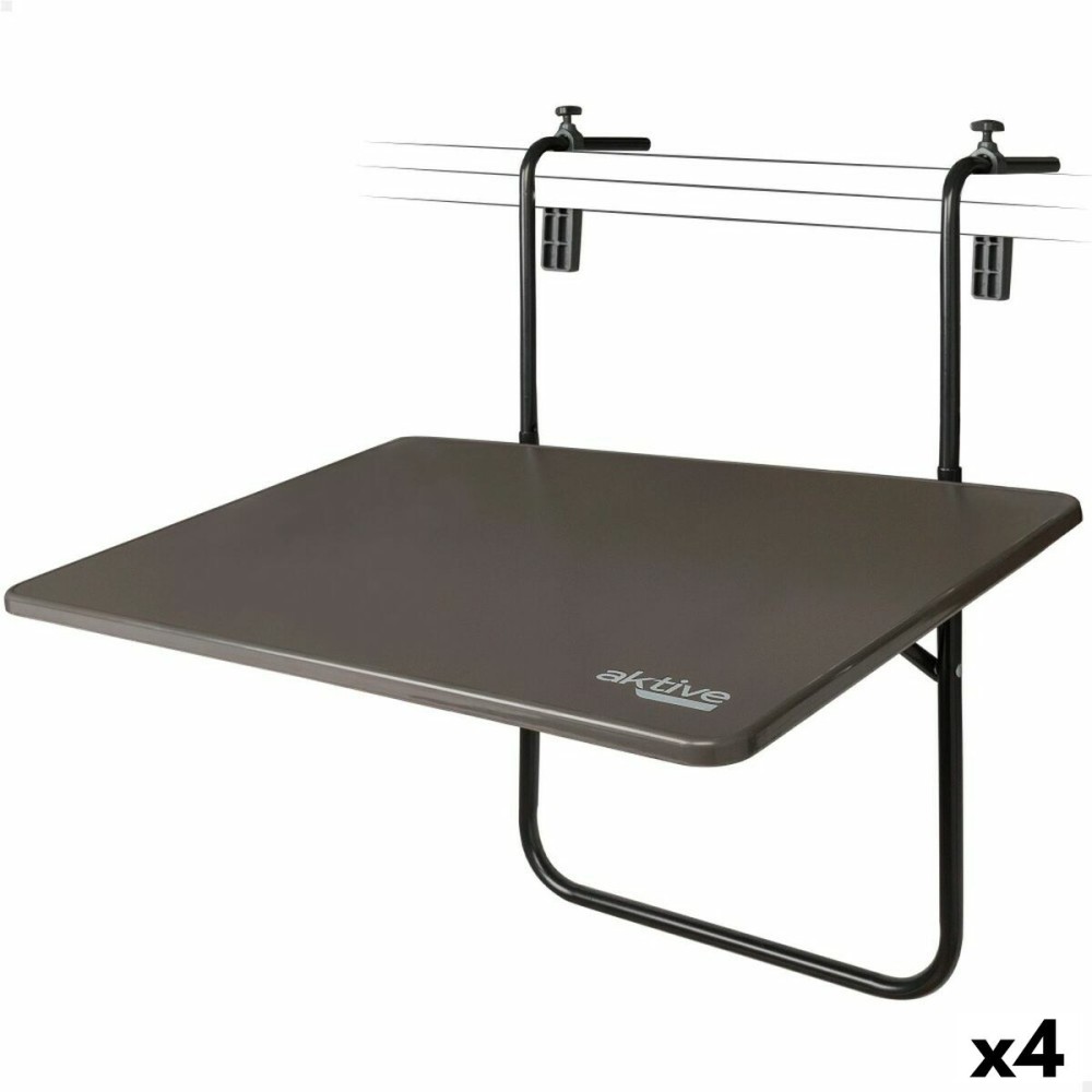 Table Piable Aktive A accrocher sur le balcon Acier 60 x 66,5 x 40 cm (4 Unités)