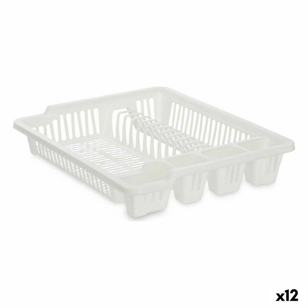 Égouttoir pour Évier Kinvara 2601405-2 Blanc 46 x 8 x 37,5 cm (12 Unités)