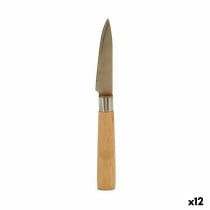 Schälmesser Kinvara KT116042E Braun Silberfarben Bambus Edelstahl 22 x 19,5 x 2 cm (12 Stück)