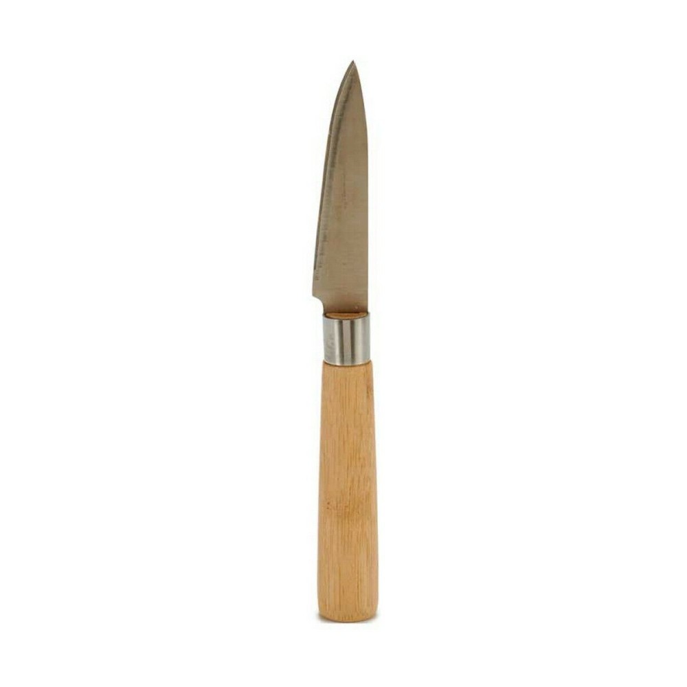 Peeler Knife Kinvara KT116042E Brown Silver Bamboo Stainless steel 22 x 19,5 x 2 cm (12 Units)