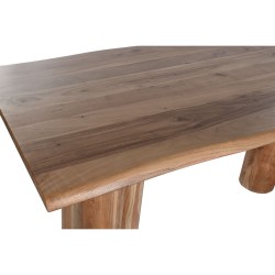 Table de Salle à Manger Home ESPRIT Marron Naturel Bois d'acacia 200 x 100 x 76 cm