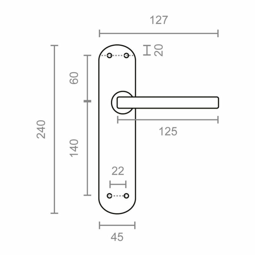 Griffe-Set EDM 85434 606 24 x 4,5 cm