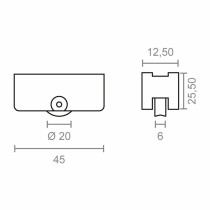 Lager EDM 85474 Inasa 162 rd16 Stahl 45 x 25,5 mm (2 Stück)