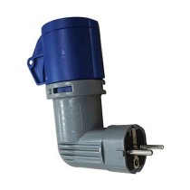 Adapter Solera 904011 Schuko CETAC Blau Grau 16 A