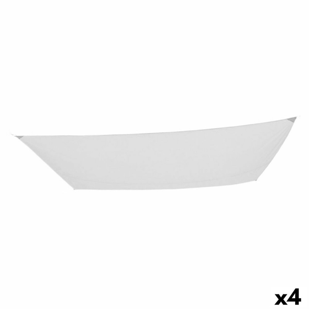 Voiles d'ombrage Aktive Triangulaire Blanc 300 x 400 cm (4 Unités)