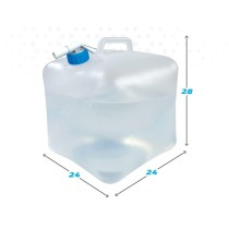 Water bottle Aktive Polyethylene 15 L 24 x 28 x 24 cm (12 Units)