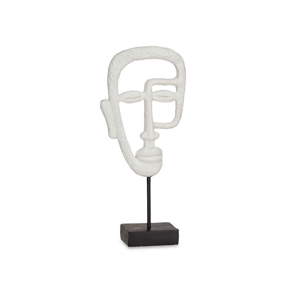 Decorative Figure Face White 19,5 x 38 x 10,5 cm (4 Units)