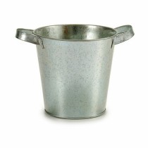 Planter Ibergarden A60354-B Silver Zinc Bucket 20 x 14 x 16,2 cm (24 Units)