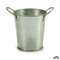 Planter Ibergarden A52000-B Silver Zinc Bucket 16 x 12 x 11 cm (72 Units)