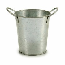 Planter Ibergarden A52000-B Silver Zinc Bucket 16 x 12 x 11 cm (72 Units)