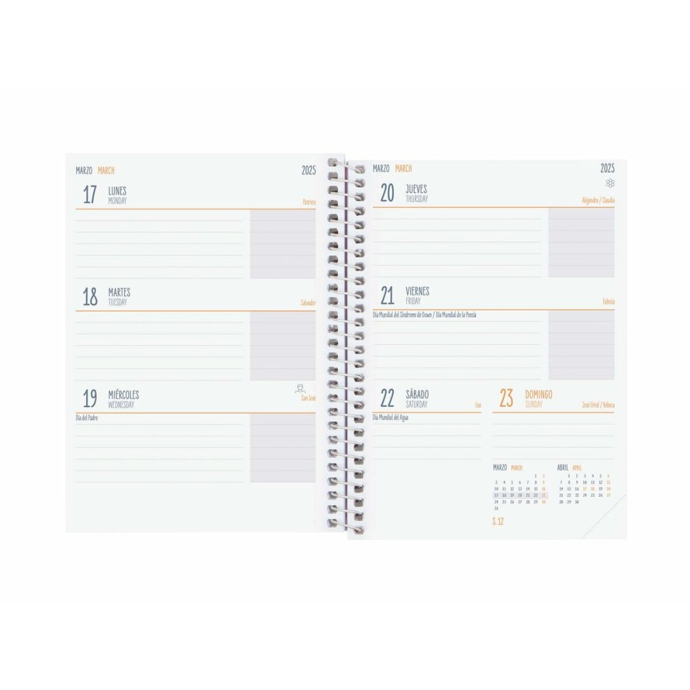 Agenda Finocam Exotic Multicouleur 1/8 12 x 16,4 cm 2024-2025