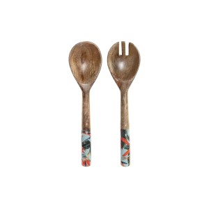 Set of Kitchen Utensils DKD Home Decor 6 x 2 x 32 cm 7 x 2 x 28 cm Mango wood