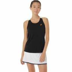 Tanktop Frau Asics Court Schwarz