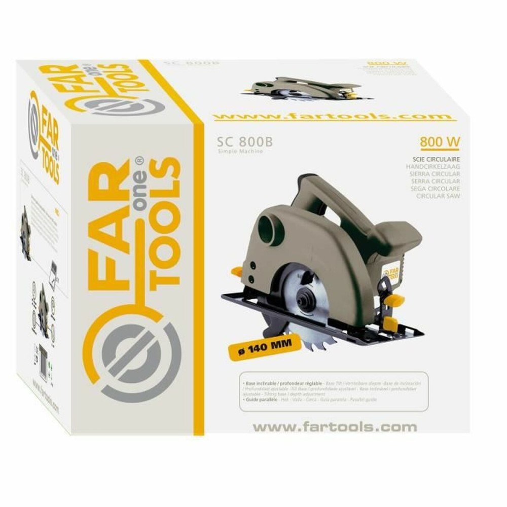 Circular saw Fartools 800 W 230 V 140 mm 4000 RPM