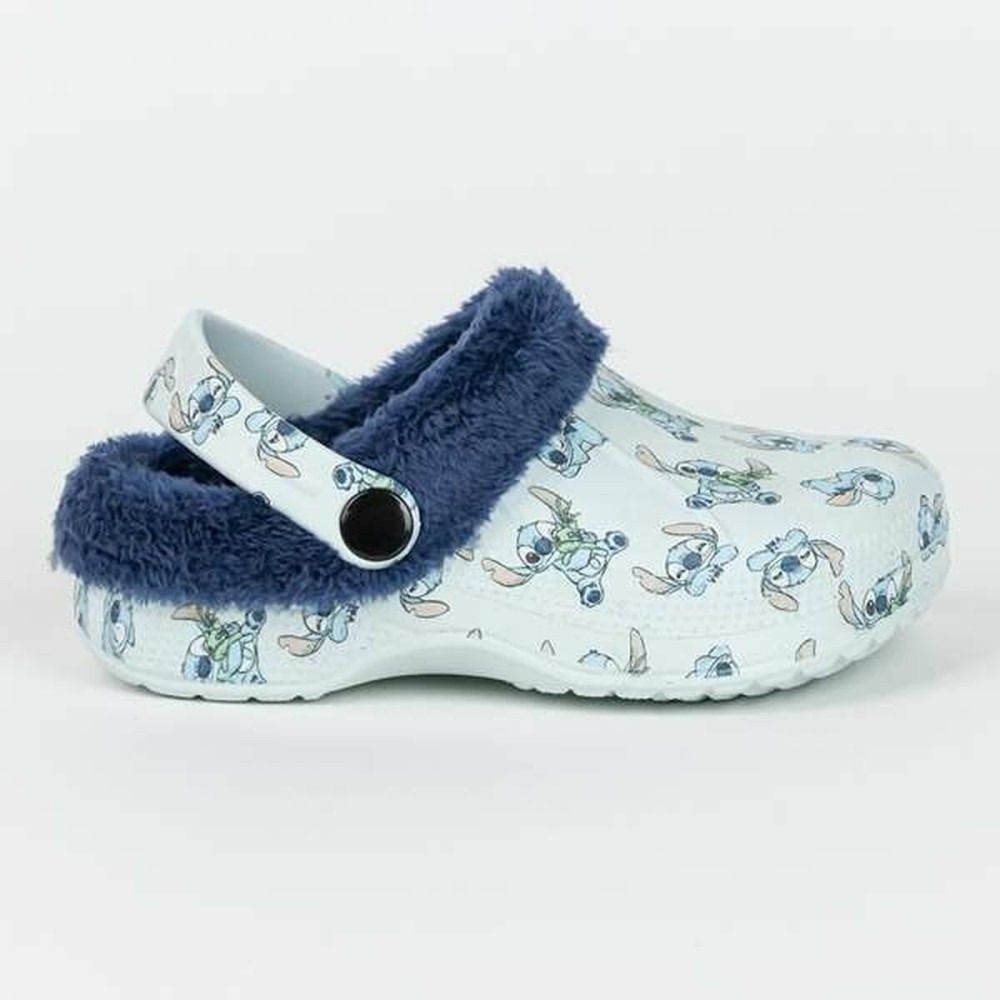 House Slippers Stitch Light Blue