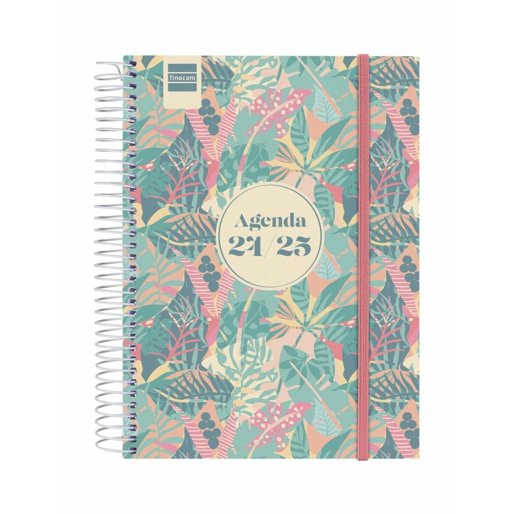 Agenda Finocam Exotic Multicouleur quarto 15,5 x 21,2 cm 2024-2025