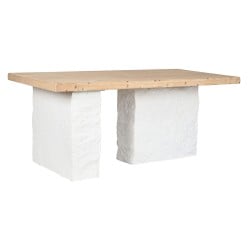 Dining Table Home ESPRIT White Resin Fir 180 x 90 x 77 cm