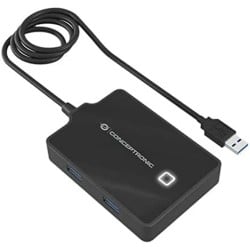 Hub USB Conceptronic 110517207101 Schwarz