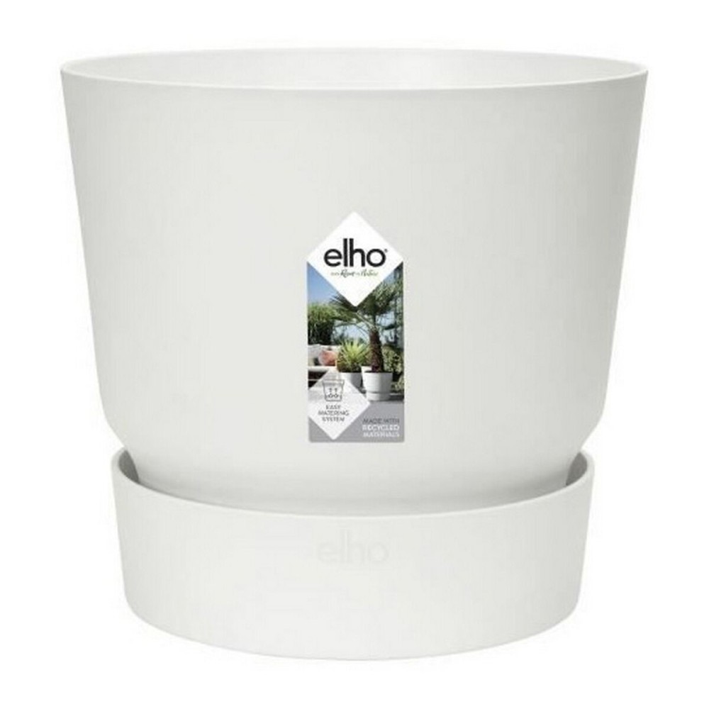 Pot Elho Greenville Ronde Blanc Plastique (Ø 29,5 x 27,8 cm)