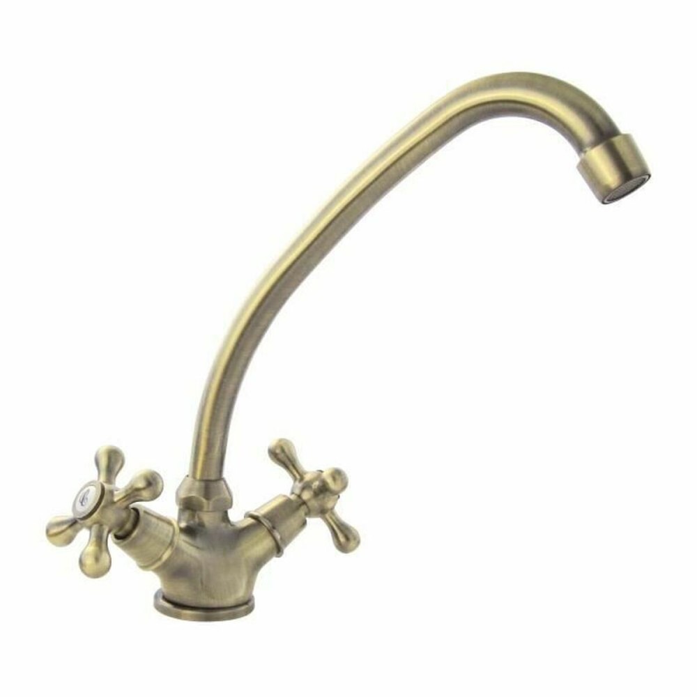 Two-handle Faucet Rousseau Beverley Brown Stainless steel Brass